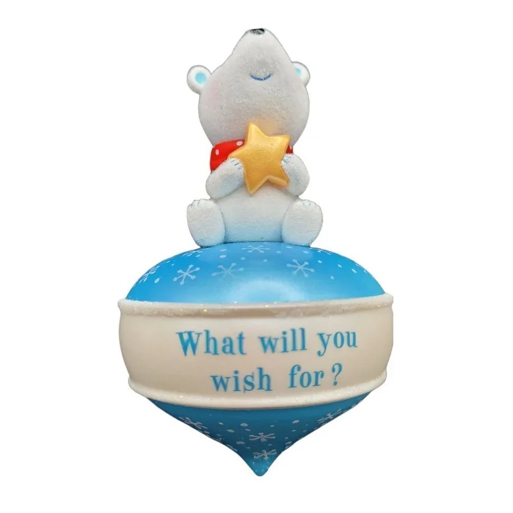 Hallmark Keepsake Recordable Ornament What Will You Wish For Polar Bear 2010
